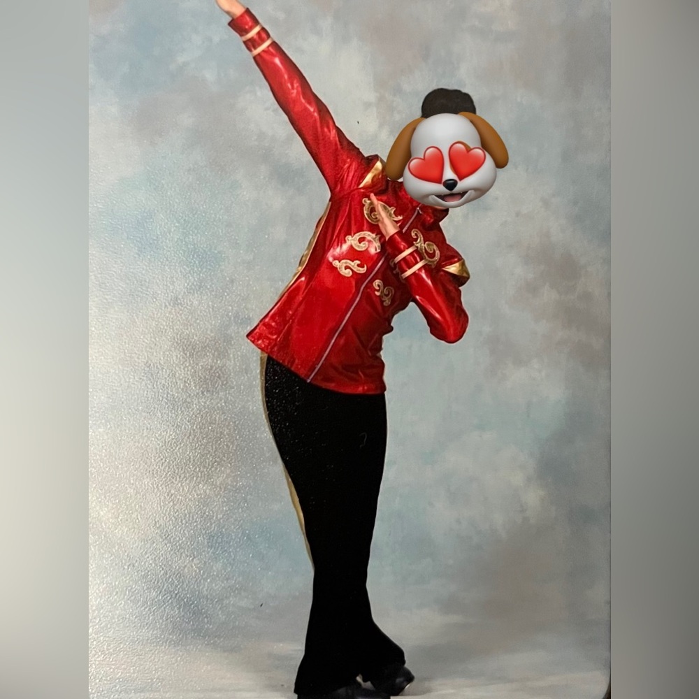 Red and Black Embroidered Jacket